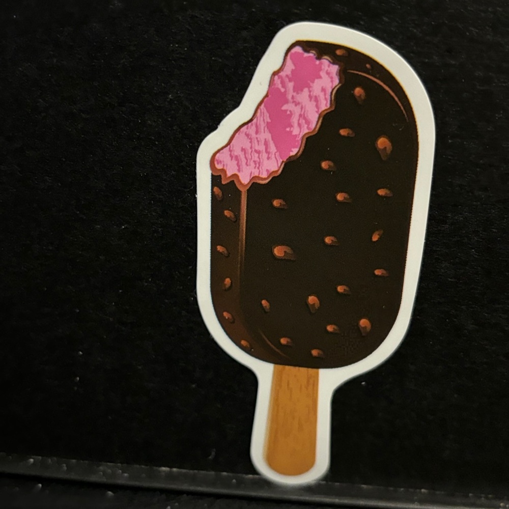 CHOCOLATE ICE CREAM BAR STICKER